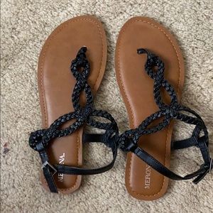 Merona (Target) braised thong ankle strap sandals